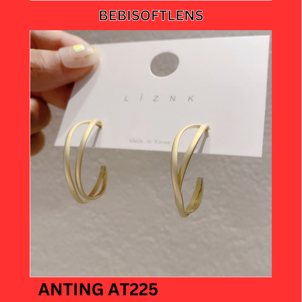 Anting AT225 Tembaga Lapis S925 , Unik Lucu Keren Fashion Wanita Elegant /Deluna / BB