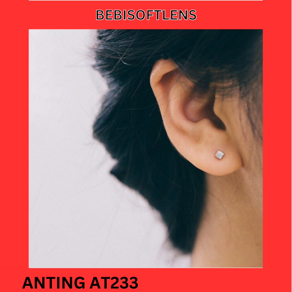 Anting AT233 Stainless 316L anti Karat Tahan karat , Anting Titanium Simpel minimalis Unik Lucu Keren Fashion Wanita Elegant / BB