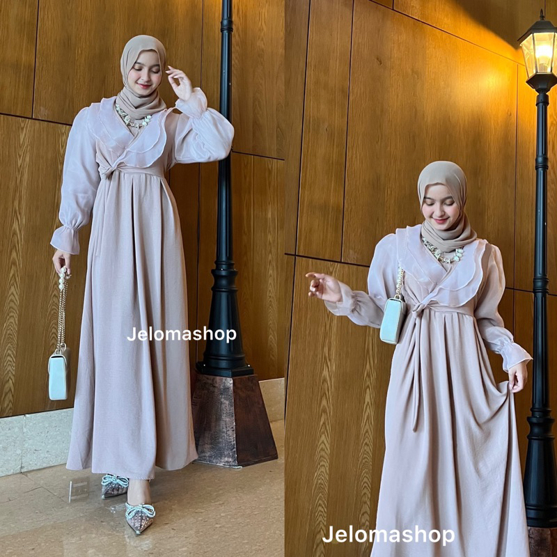 Lesti dress / Dress Organza busui friendly / dress pesta lebaran 2023