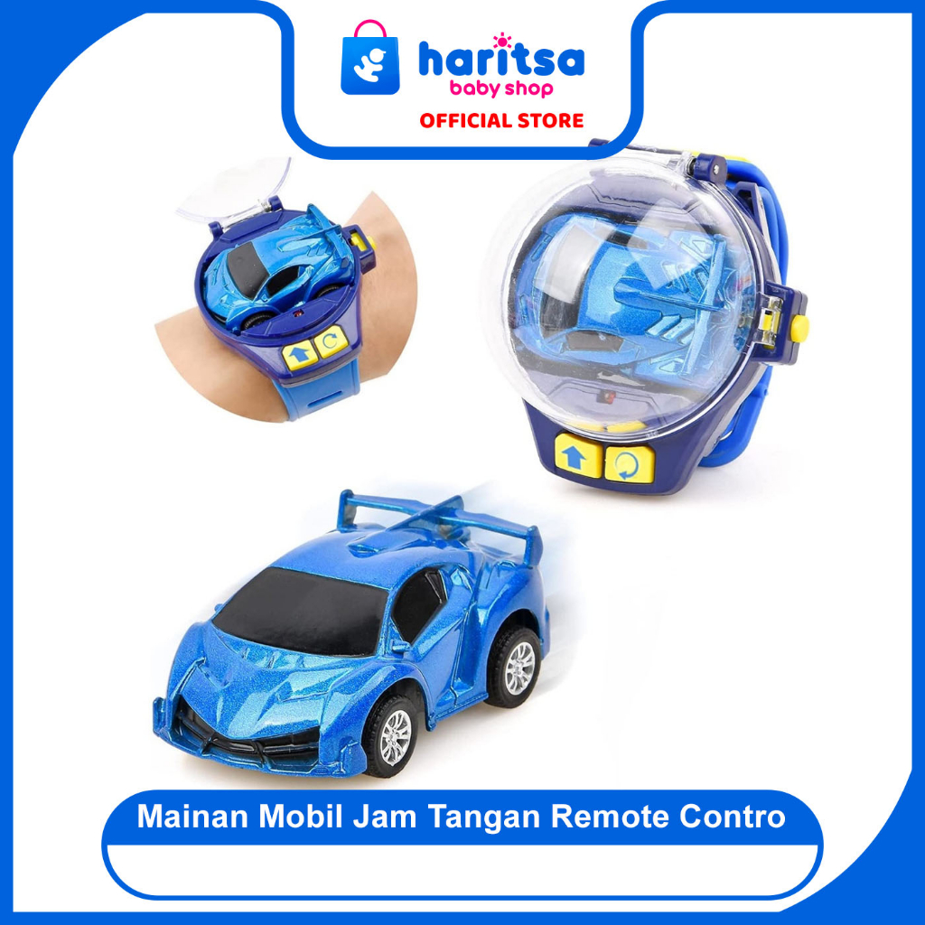 Mainan Mobil Jam Tangan Remote Control RC Watch Mini Racing mobil mobilan maenan anak laki laki kado hadiah ulang tahun.