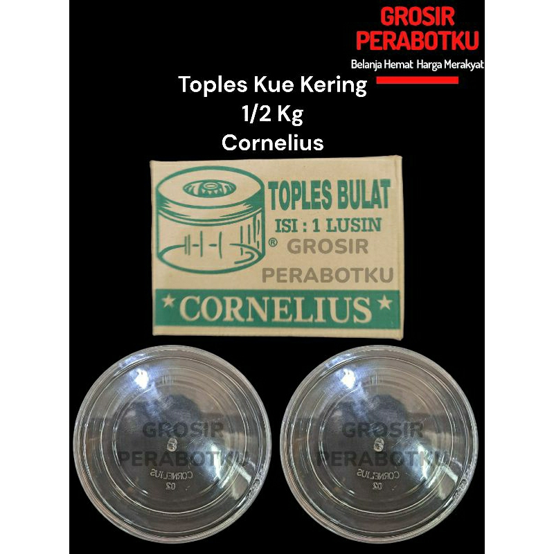 Cornelius Toples Kue Kering Nastar 500 gram Tebal Toples Kue Lebaran Lusinan 12pcs