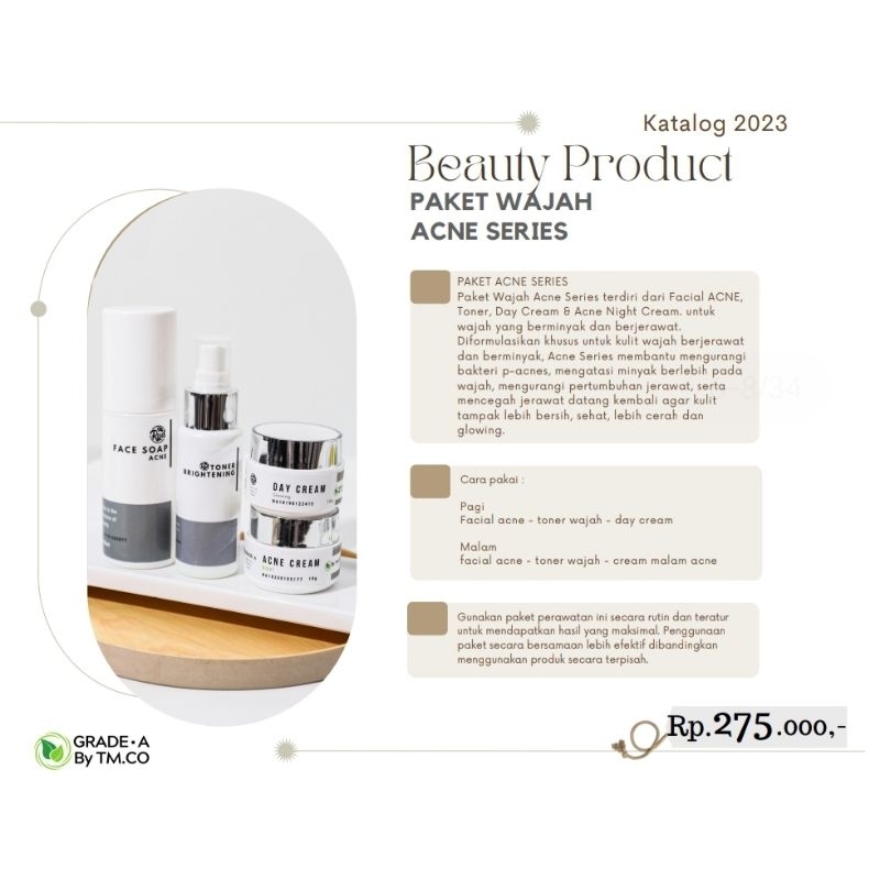 GRADE A SKINCARE_Paket Lengkap Acne Series