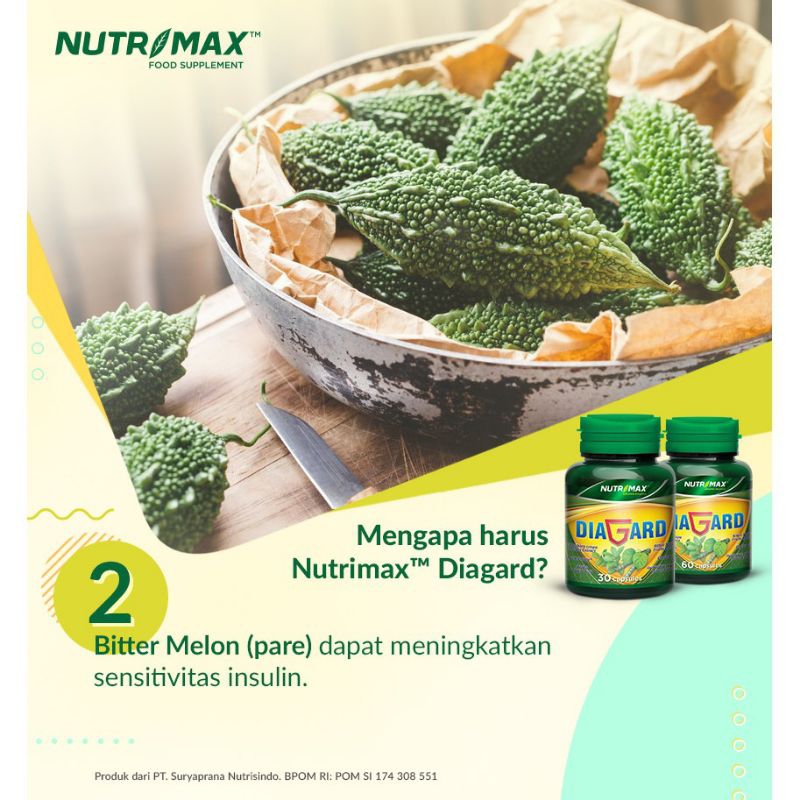 NUTRIMAX FOOD SUPPLEMENT DIAGARD ISI 30 KAPLET