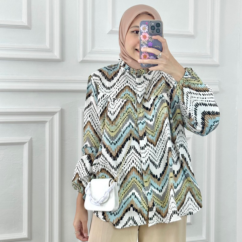 ZIGZAG COLOUR BLOUSE 505