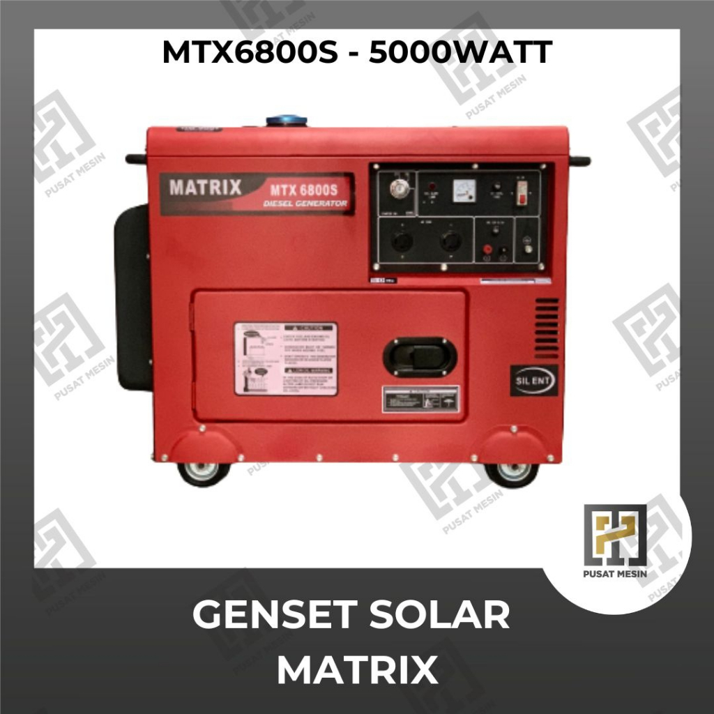 Genset Matrix MTX 6800 S - 5000Watt