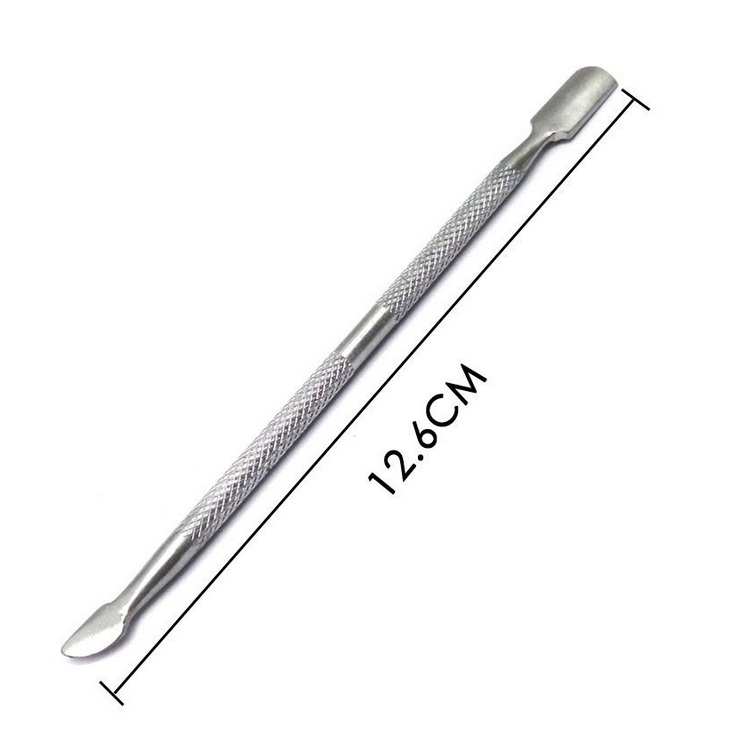 A373 STAINLESS ALAT PENDORONG KUTIKULA curticle cuticle pusher steel nail remover pusher manicure alat pedicure meni pedi salon kecantikan perawatan tangan kaki kuku