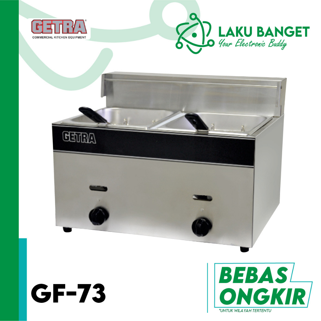 Penggorengan Gas GETRA GF73 / Gas Deep Fryer GETRA GF-73 GARANSI RESMI