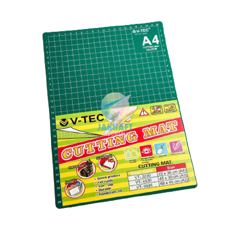 

(1 Pcs) Cutting Mat Papan Cutter Potong A4 V-TEC Self Healing Murah Bagus VT-2230 Double Side VTEC