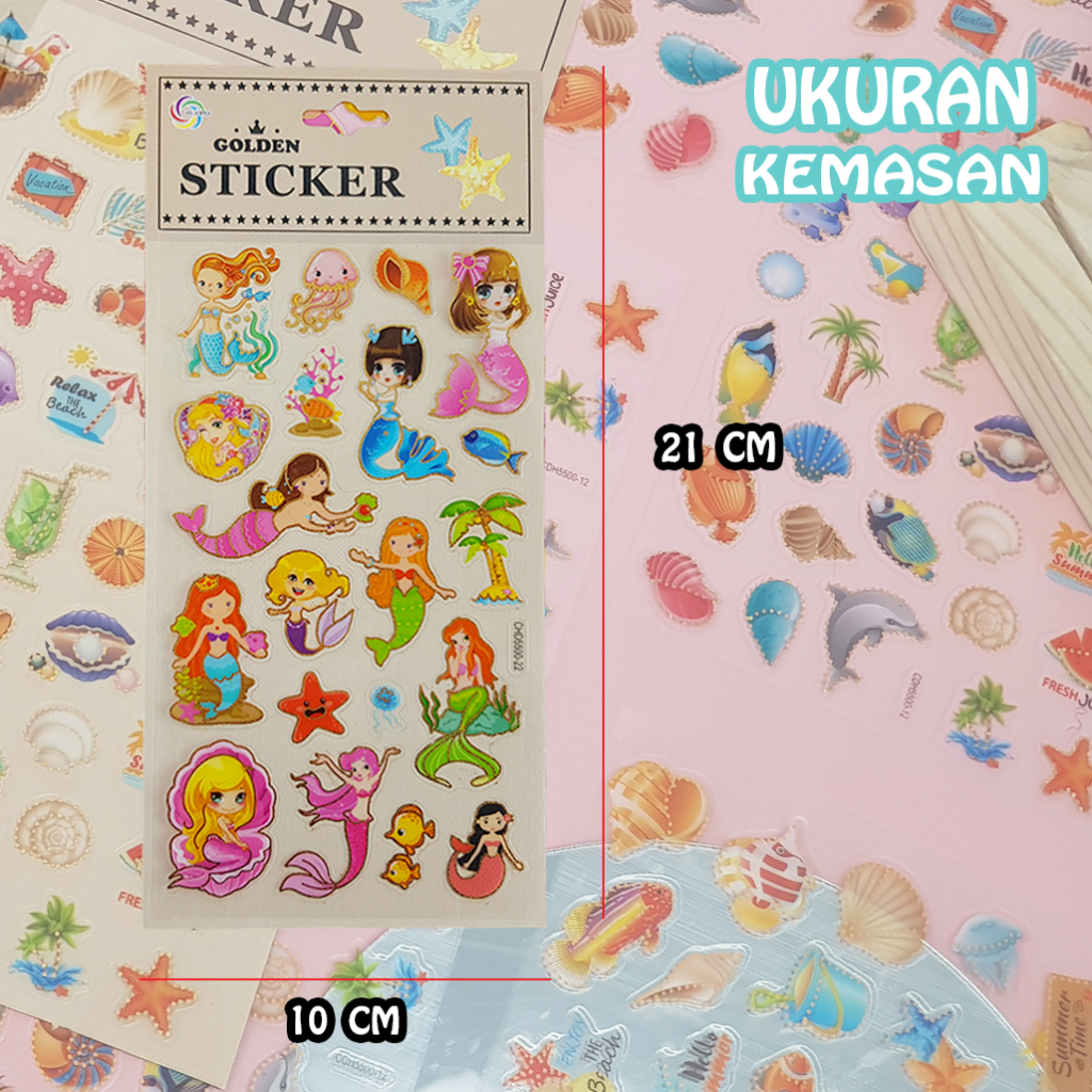 Sticker Buku Asthetic / Golden Stiker Asthetic / Sticker Lucu Karakter / Sticker Jurnal21915-1