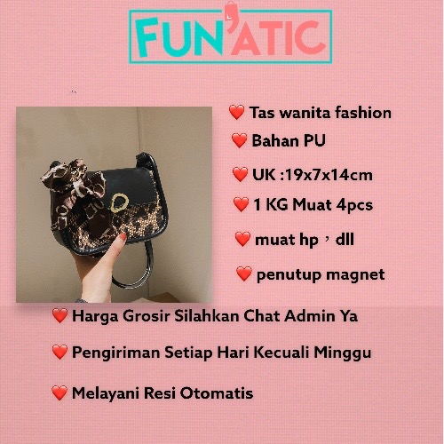 Funatic Tas Bahu Wanita Leopard Import Terbaru Dan Kekinian Fashion Korea FA1110