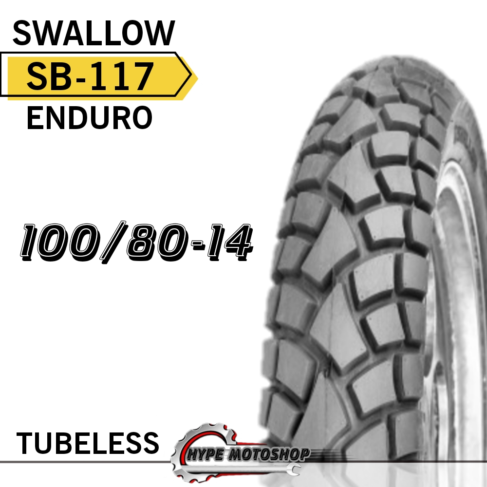 SWALLOW STREET ENDURO SB-117 TUBELESS DUAL PURPOSE RING 14 BAN MATIC BEAT VARIO MIO X-RIDE NEX