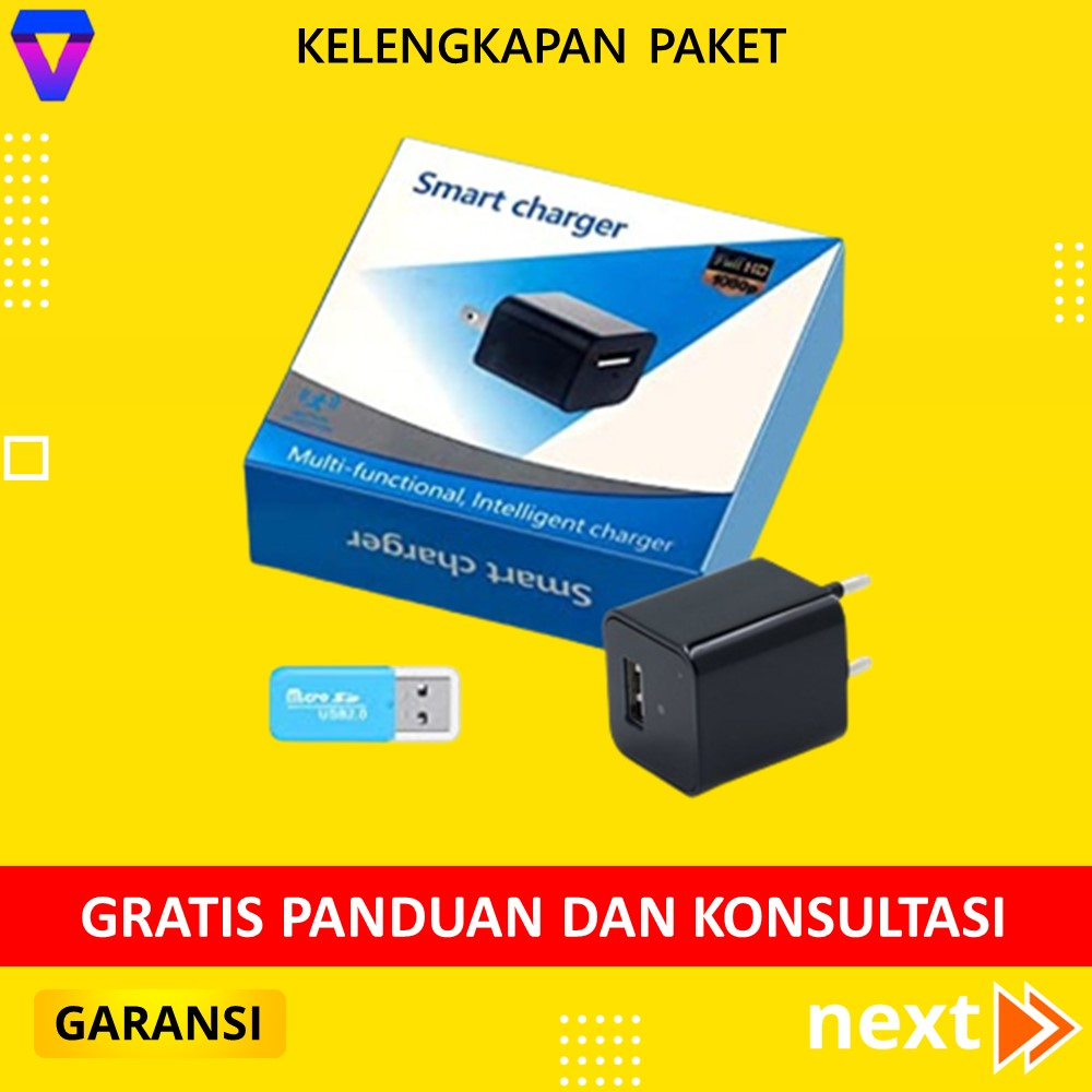 KAMERA TERSEMBUNYI MINI TANPA KABEL TERHUBUNG HP SPY CAMERA CCTV KECIL MINI PENGINTAI BENTUK CHARGER BISA JARAK JAUH JS116