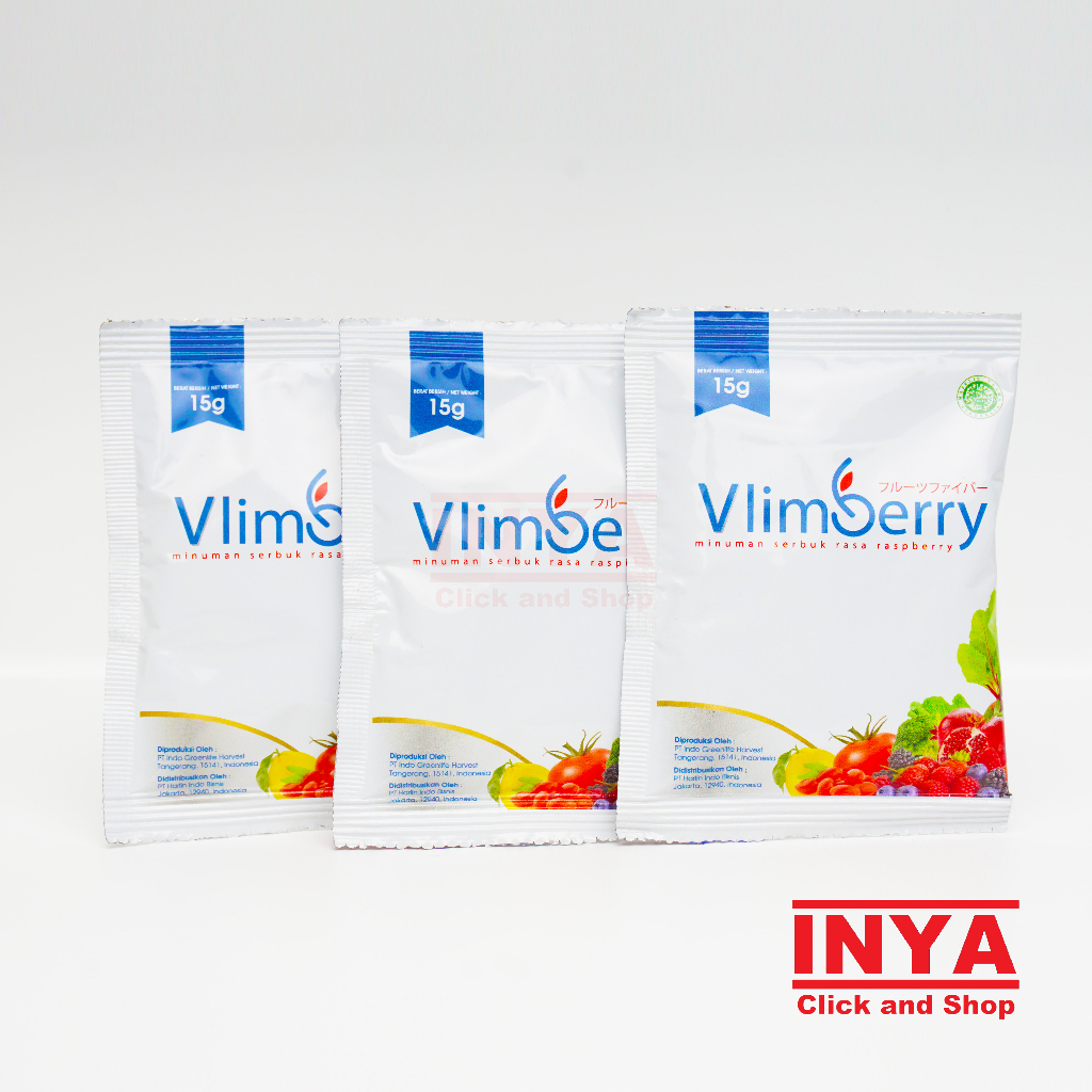 VLIMBERRY FURUTSUFAIBA MINUMAN DETOX FIBER RASA RASPBERRY 15gr SACHET