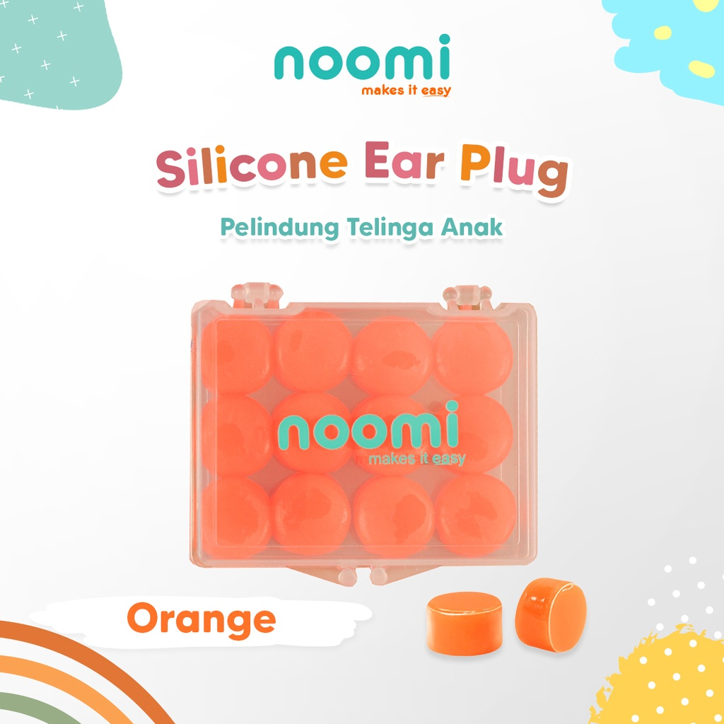 Noomi - Silicone Ear Plug For Kids - Penyumbat Telinga Anak - Pelindung Telinga Anak - Earplug Penutup Telinga