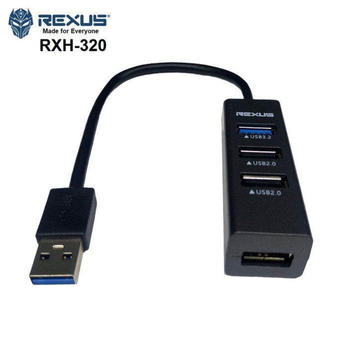 USB Hub 4 Port Rexus RXH-320 USB3.0 + USB2.0