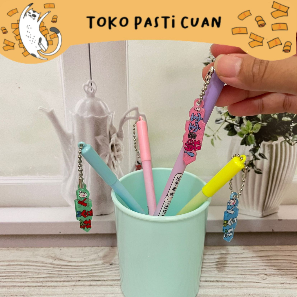 

pulpen pen gantungan papan nama pen lucu bolpen kebutuhan sekolah anak bisa COD imut import termurah kualitas dijamin