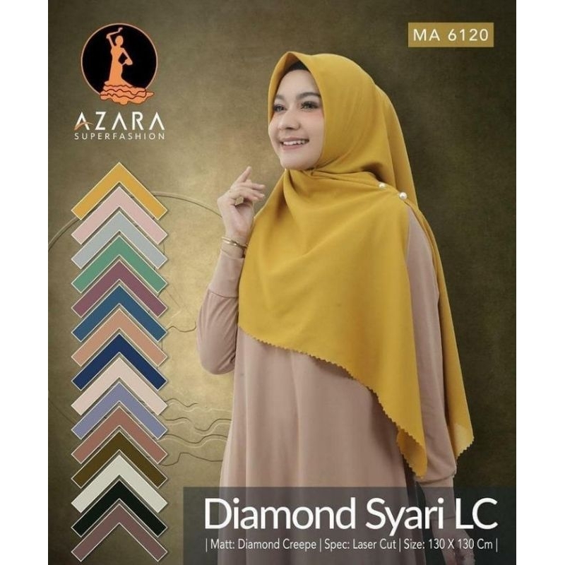 hijab segi empat jumbo ,hijab Az-zahra jumbo,diamond syar'i lasercut