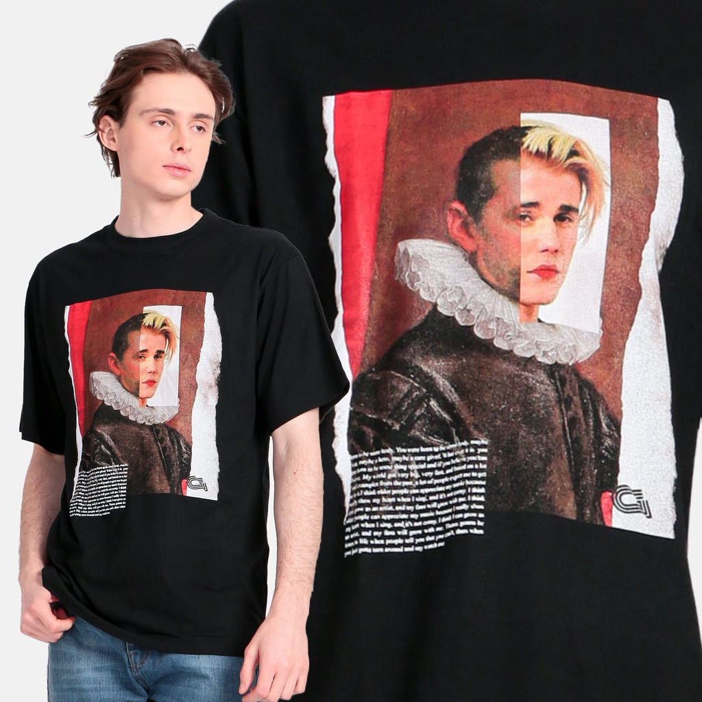 Guten Inc - Kaos Hitam Pria Bieber Black T-Shirt Guten