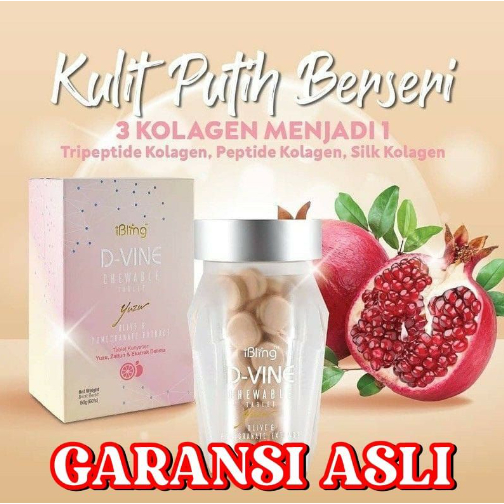 D Vine Collagen Original 100% Ori | D-VINE Collagen Candy Herbal Asli Anti Penuaan
