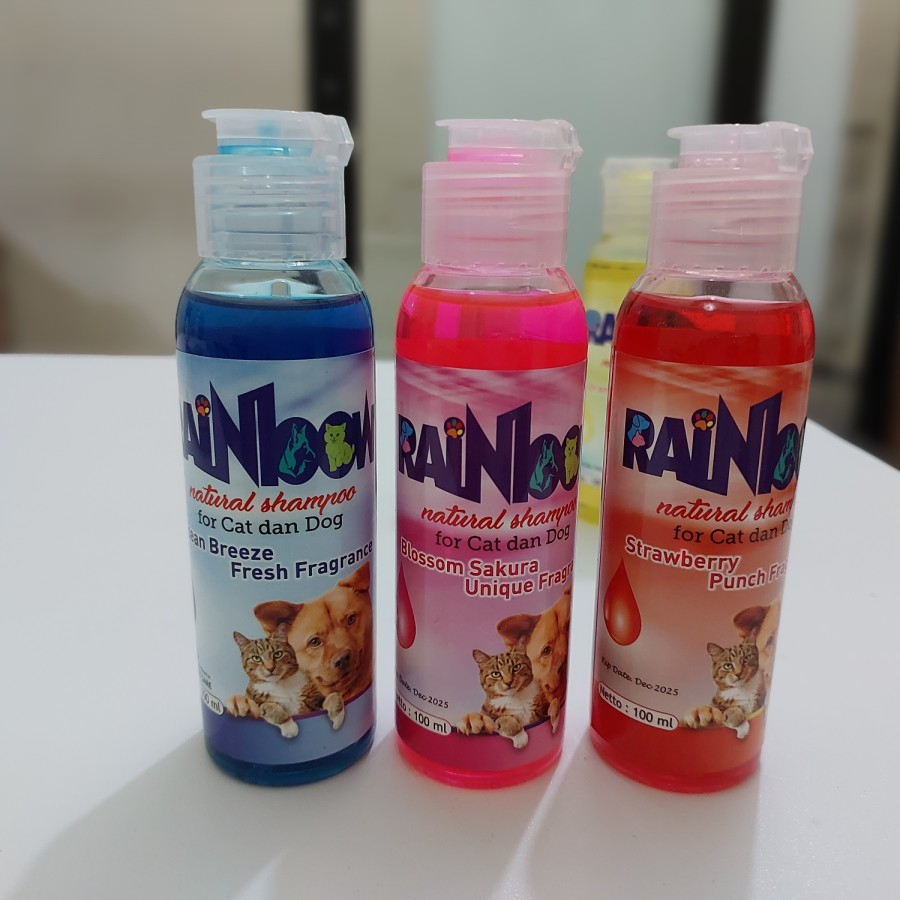 RAINBOW NATURAL SHAMPO 100 ML (Shampo Kucing )