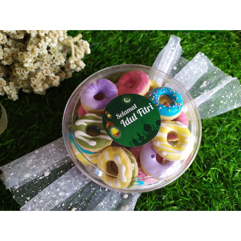 

Donat Rainbow cookies kue kering lebaran donat pelangi