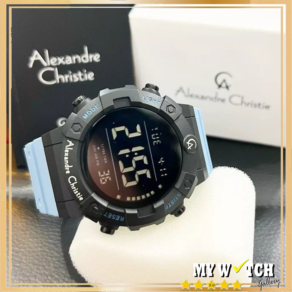 Alexandre Christie AC 9388 MH Jam Tangan Alexander Christie Pria DIGITAL Original