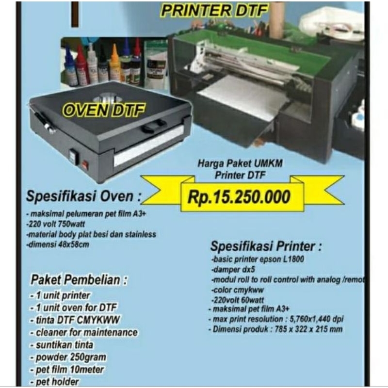 perinter Epson printer DTF printer murah