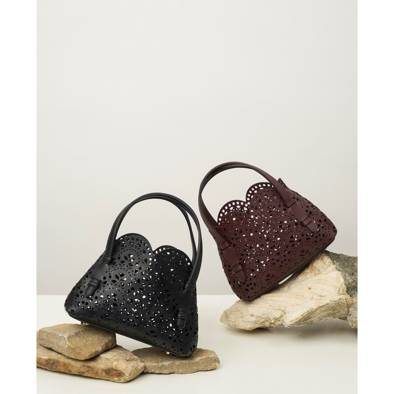 VALENCIA BY ENRICA aria black bag / aria bag maroon / aria bag / dupe alaia
