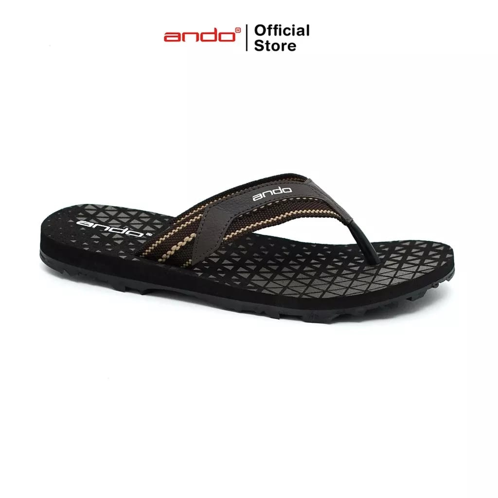 Ando Mandala 01/02 Sandal Jepit Terbaru Sol Karet Anti Slip Sendal Casual Pria Trendy Ando Original