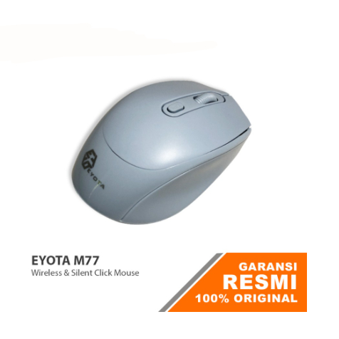 Mouse wireless eyota 2.4ghz optical 1600dpi silent for laptop pc cpu m77 m-77