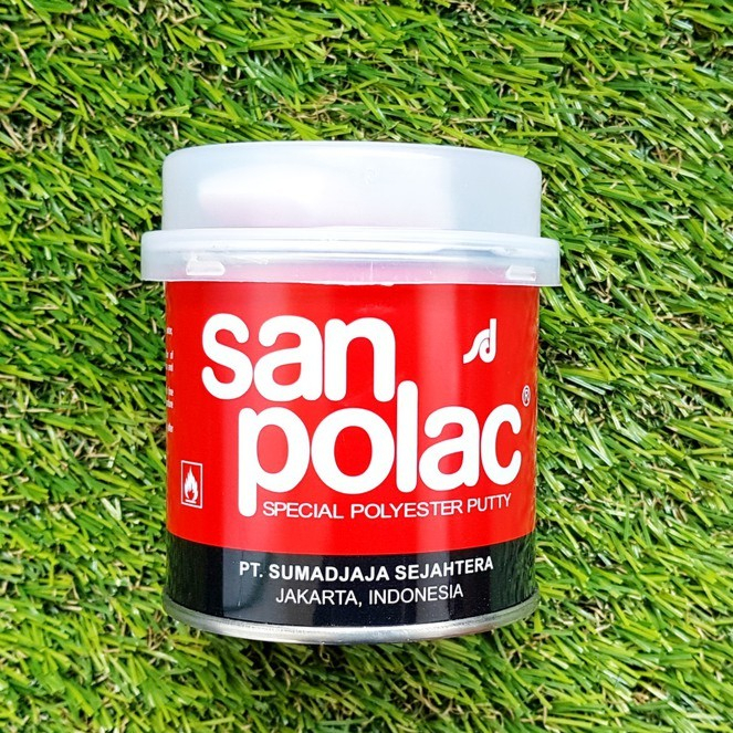 DEMPUL SANPOLAC 250 GRAM/dempul plastik sanpolac 250 gram