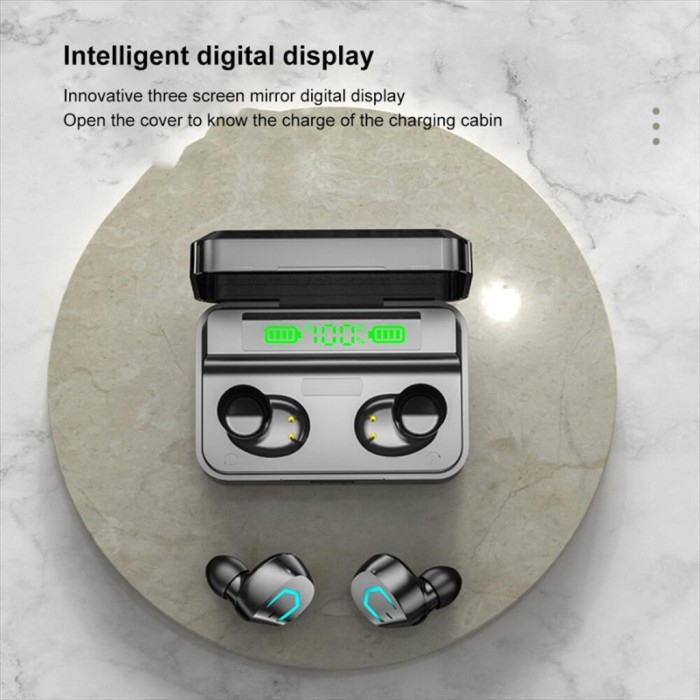 Headset Bluetooth M36 dengan powerbank / True Wireless Earbuds M-36