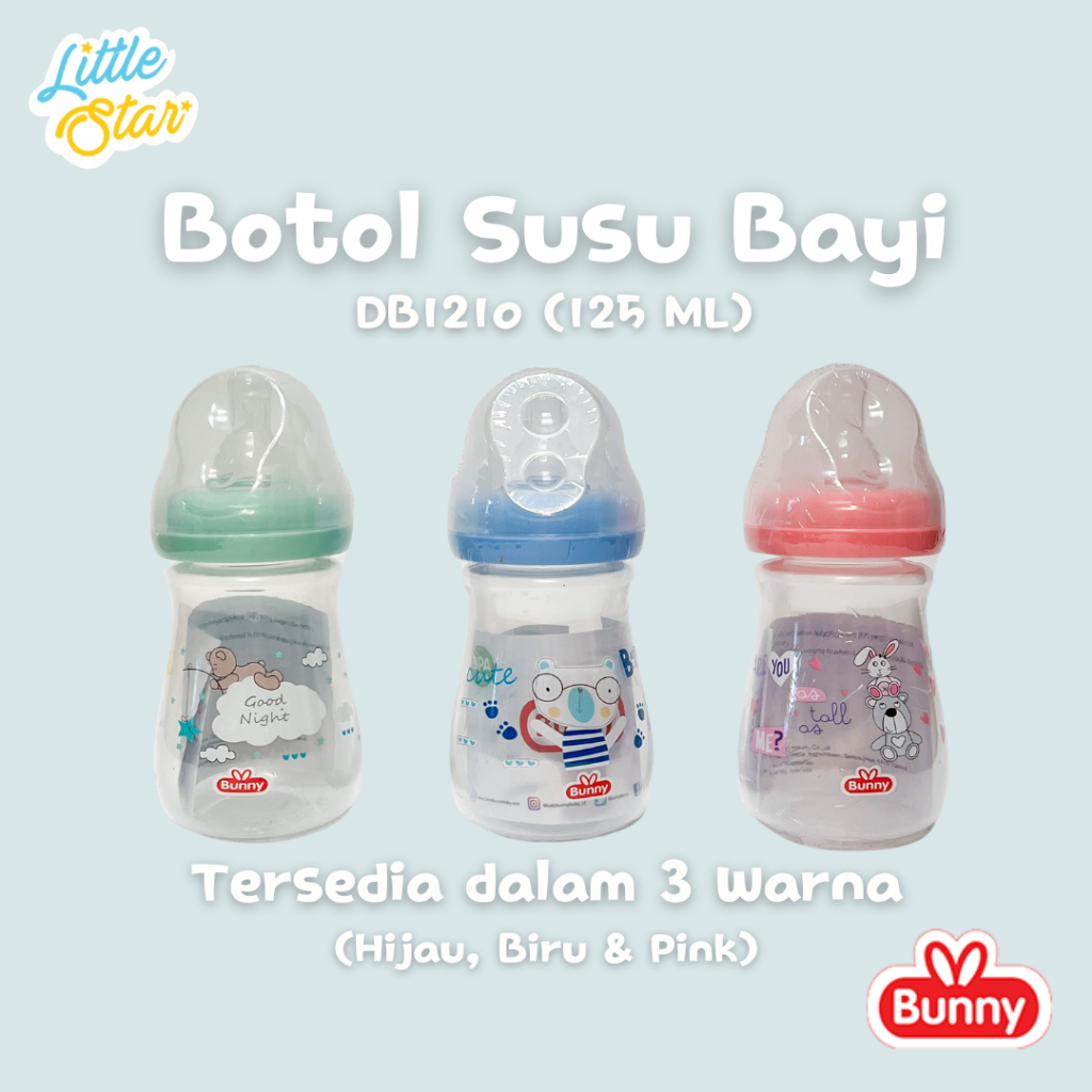 DB1210 Botol Susu Dot Bayi Lusty Bunny Training Cup Baby Bottle Tempat Minum Anak BPA Free 125 Ml