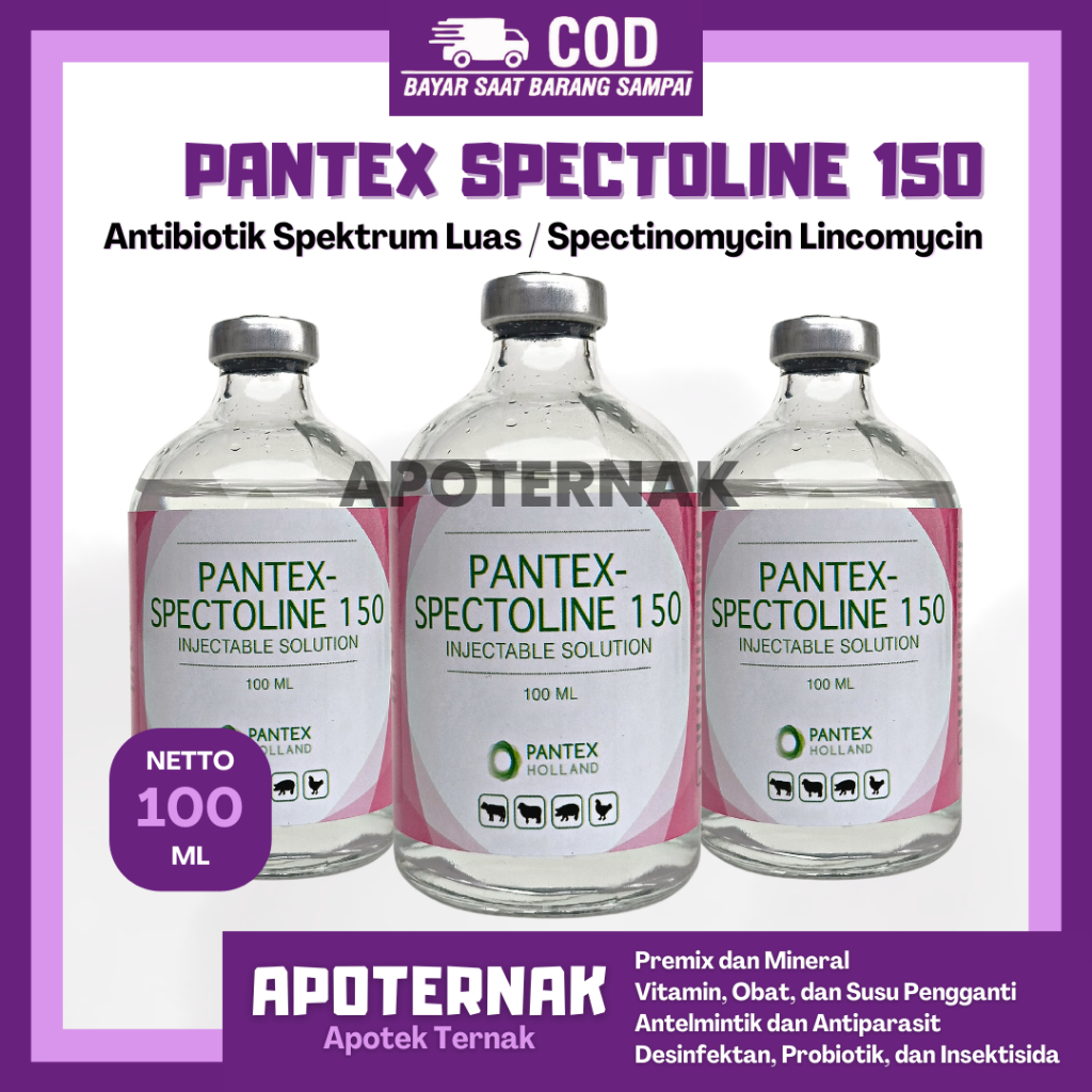 PANTEX SPECTOLIN 100 ml | Injeksi Pantex Spectolin Spektolin | Like LS Injection Interspectin L