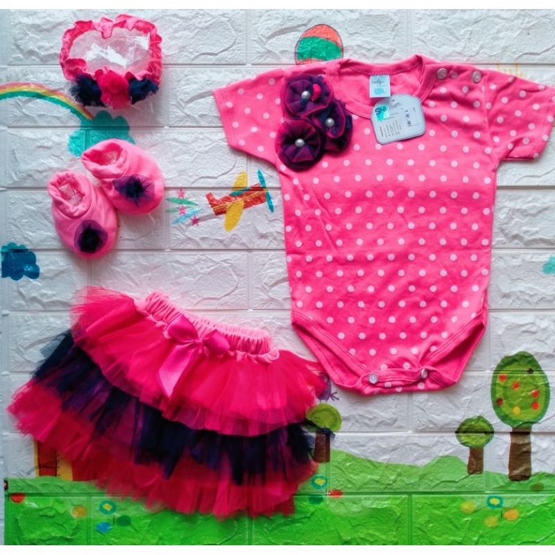 BAJU BAYI Perempuan Cewek 2 bulan sampai 8 bulan SETELAN JUMPER set anak Perempuan Akikah pesta Form