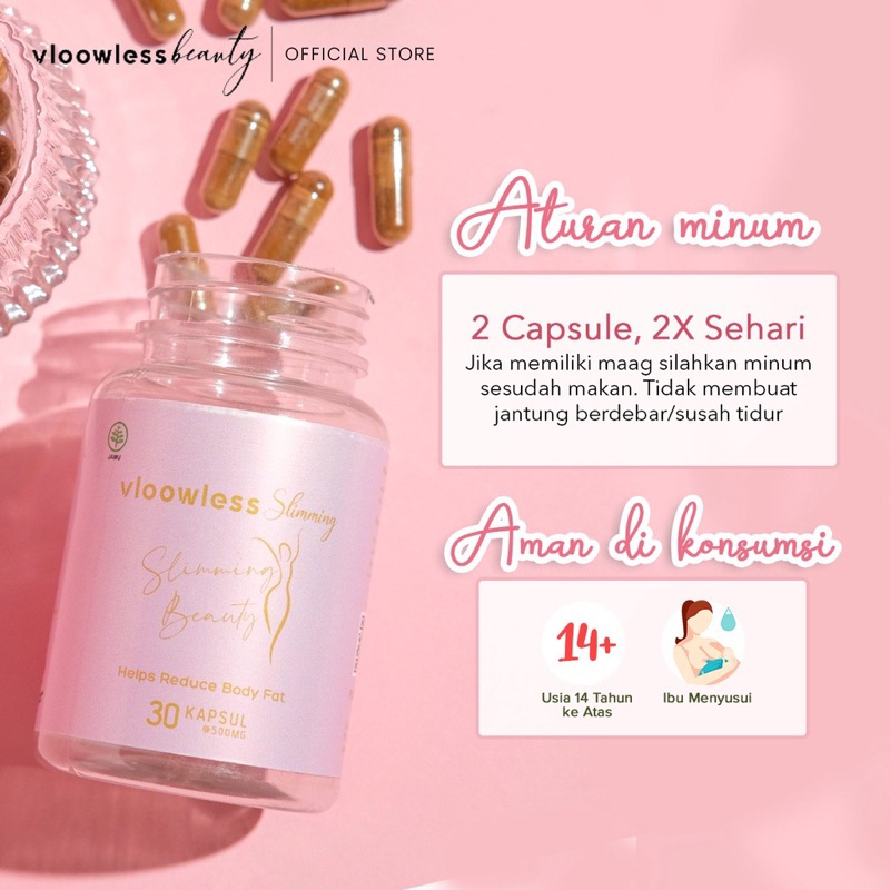 VLOOWLESS BEAUTY SLIMMING CAPSULE | SUPLEMEN PELANGSING | DIET SEHAT