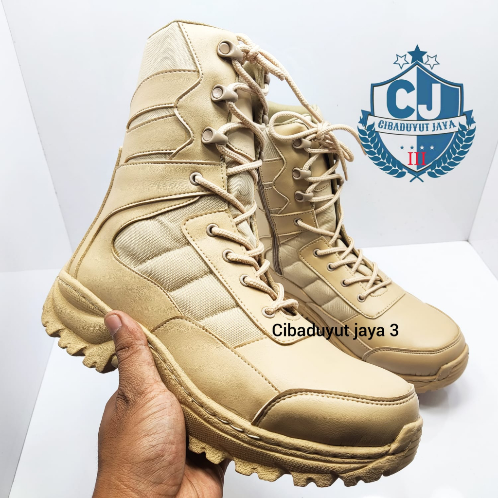 SEPATU PDL GURUN TACTICAL POLPP 10 INCHI TINGGI UJUNG BESI SEPATU POLPP TRAIL TOURING TERMURAH!