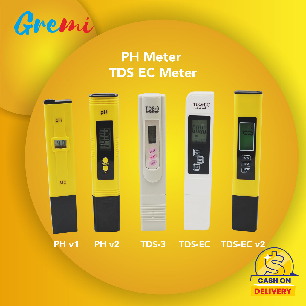 TDS PH EC Meter Alat Hidroponik