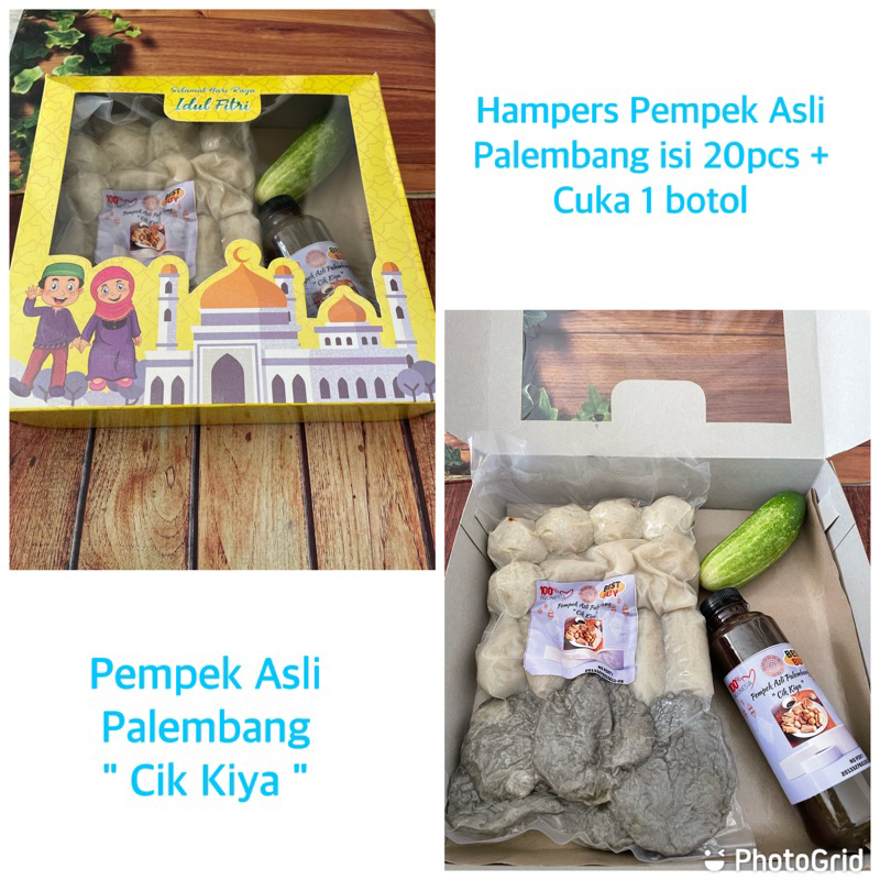 

Hampers pempek asli palembang isi 20 + cuka