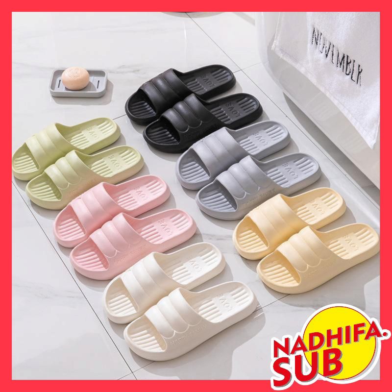 SANDAL JELLY SLOP KARET IMPORT / SANDAL KOREAN SOFT / SANDAL ANTI SLIP KARET