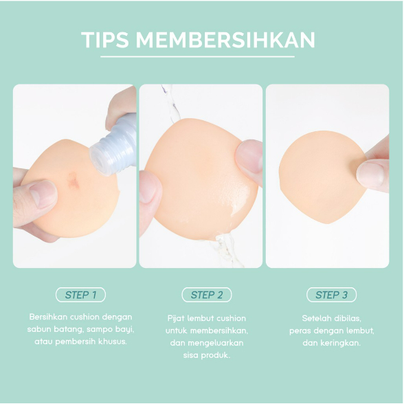GLAMFIX Professional Aircushion Puff Isi 2pcs | GLAM FIX Beauty Tools by YOU