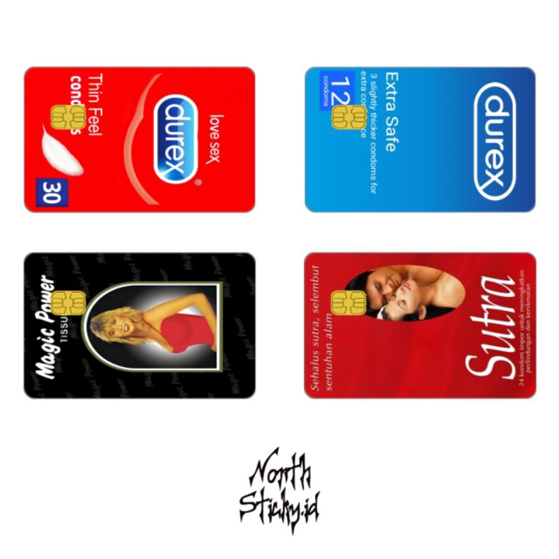 

SKIN CARD/STICKER ATM || CONDOMS || NORTHSTICKY.ID