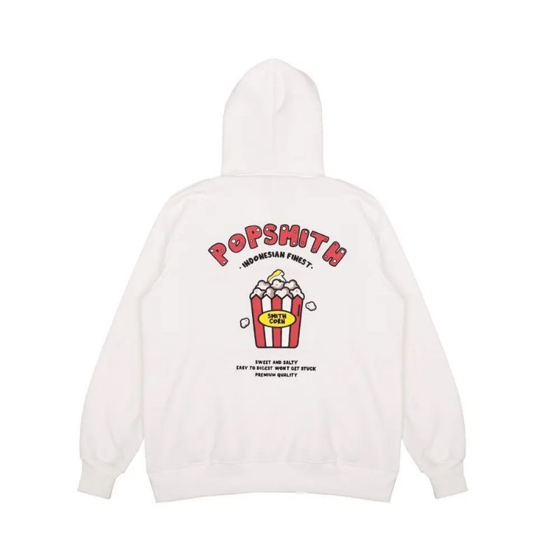 House of smith Hoodie POPSMITH white day