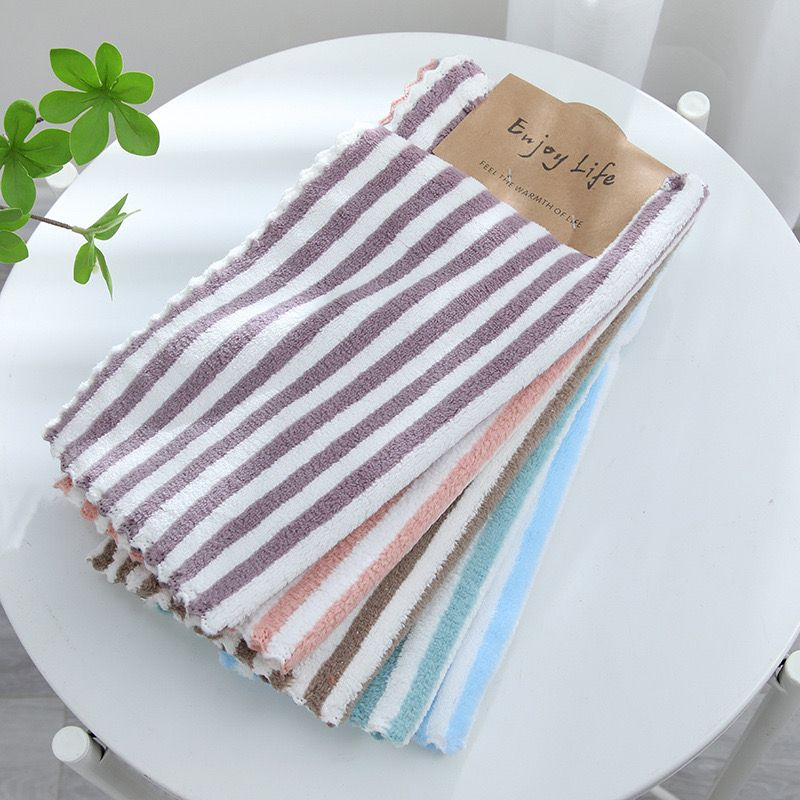 Kain Lap Piring lap Dapur Microfiber Motif Bunga 30x30cm Lap Tangan Kain Lap serbaguna Import