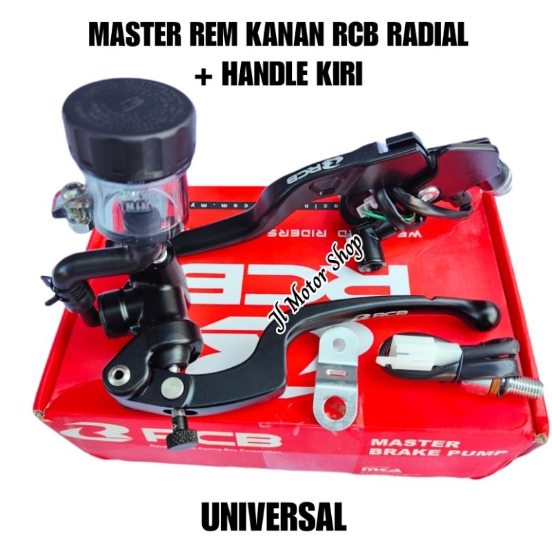 MASTER REM RCB S1 KANAN KIRI RADIAL AEROX VIXION VARIO BEAT SONIC CB CBR SCOOPY GENIO MIO M3 XEON FINO TIGER RXKING R15 GSX SATRIA FU JUPITER Z MX MX KING DLL FORGED RCB S1 RADIAL