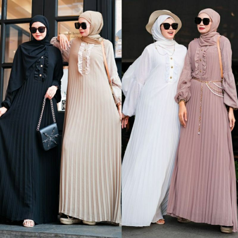 Gamis DCL PREMIUM Sahara Dress Plisket ORIGINAL