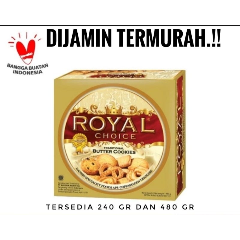 

Biskuit Royal Choice Butter Cookies Kue Kering 480gr