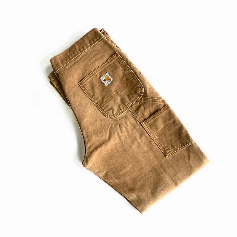 Carhartt FRB229 BRN Duck Carpenter Pants