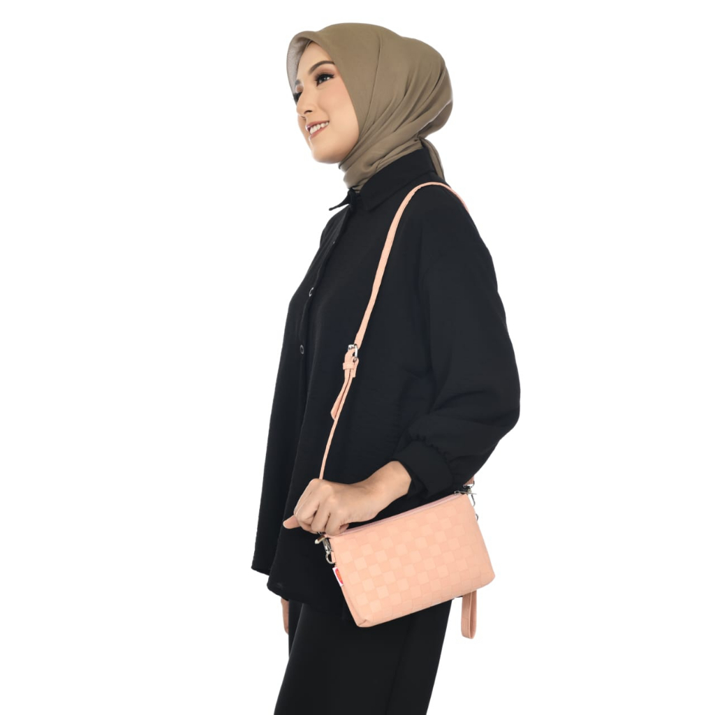 kiara marvel by inoe original inoe wanita slempang  tas wanita kekinian tas wanita harian tas serbaguna best seller sling bag tas slempang terbaru best seller tas slempang pariput tas slempang korean style tas slempang import chocoly dhanisa flip fuji wil