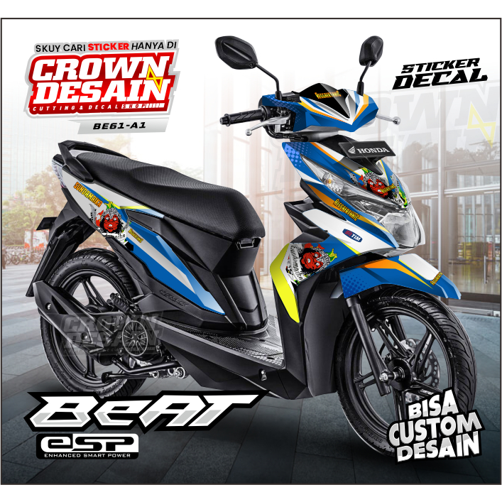 Decal Beat eSP 2017-2019 Fullbody Hologram / Stiker variasi motor beat eSP cepot - KODE BE